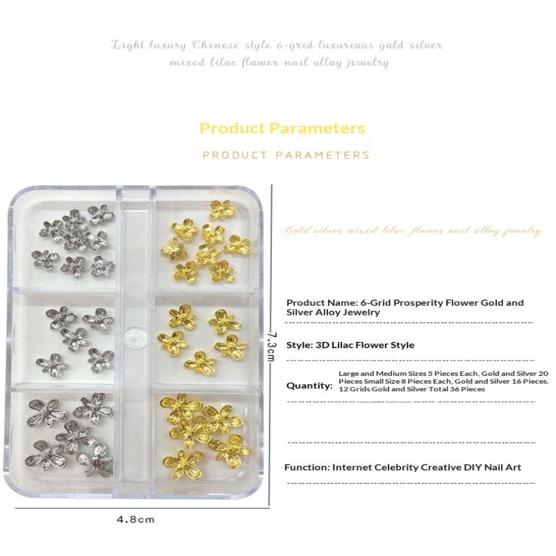 3D Alloy Nail Art Decorations  - Nail Art Lilac review and price