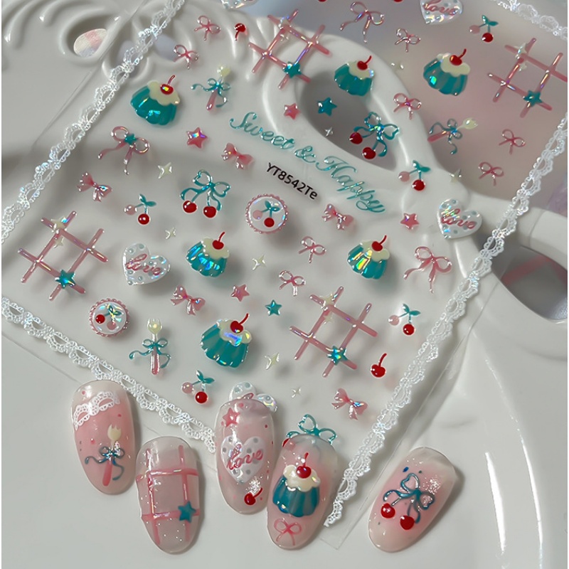 1Pcs Cute Summer Red Cherry Na - Nail Art Red Cherry review and price