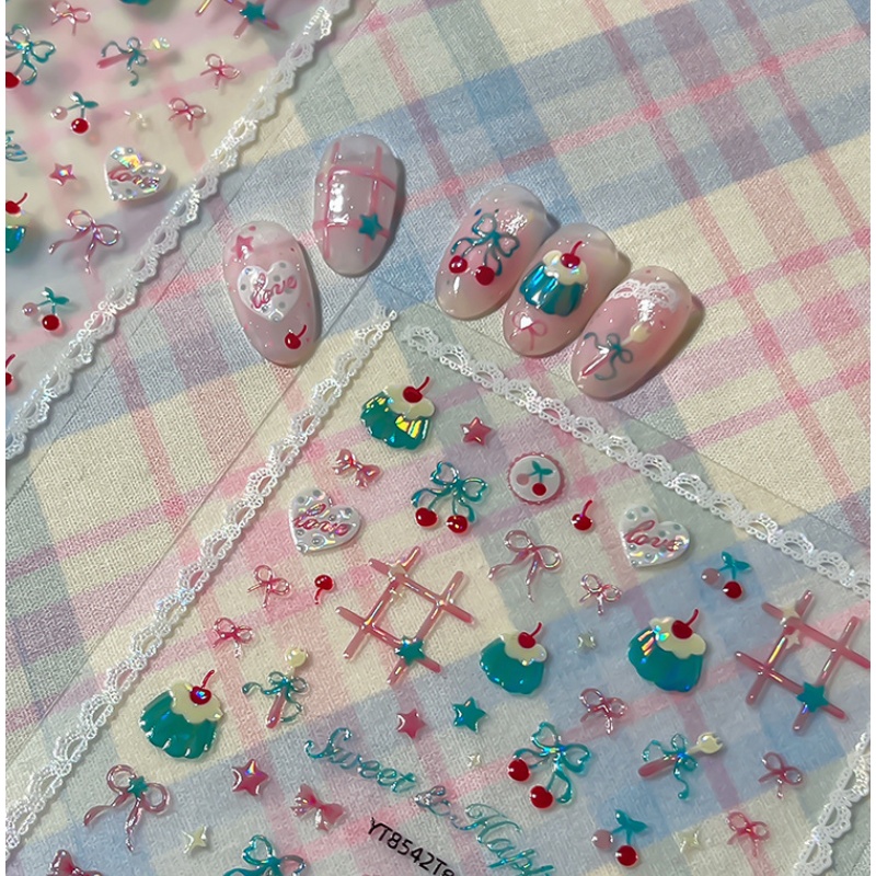 1Pcs Cute Summer Red Cherry Na - Nail Art Red Cherry review and price
