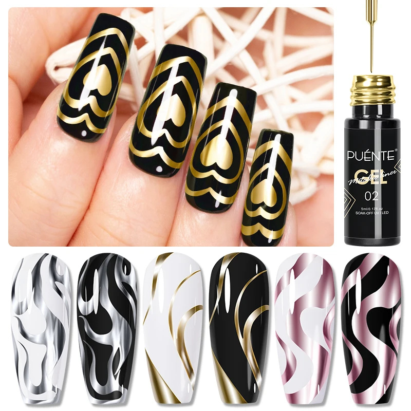 5ml Golden Silvery Metallic Pa - Nail Art Chrome review and price