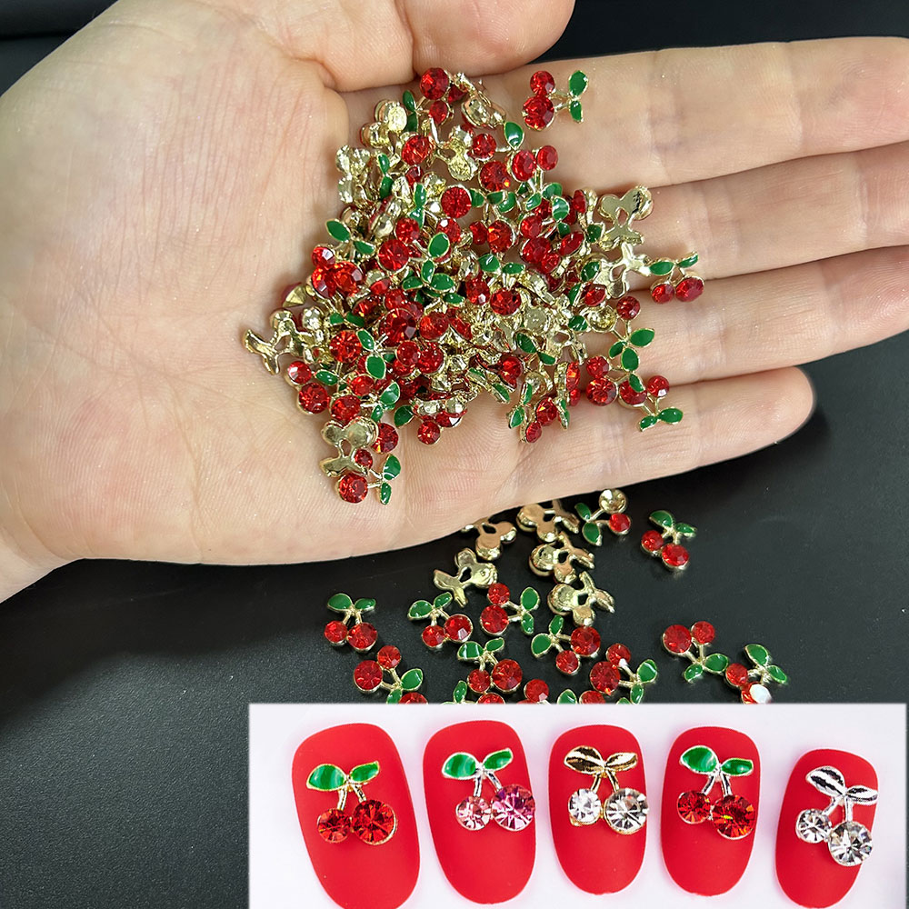 20pcs/bag Cherry Aolly Nail Ch - Nail Art Red Cherry review and price