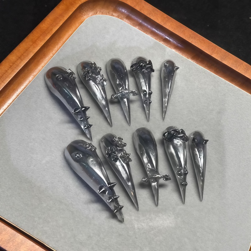 New 10PCS Gothic Gray Glitter  - Nail Art Glitter review and price