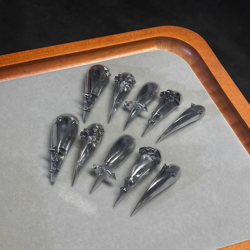 New 10PCS Gothic Gray Glitter  - Nail Art Glitter review and price
