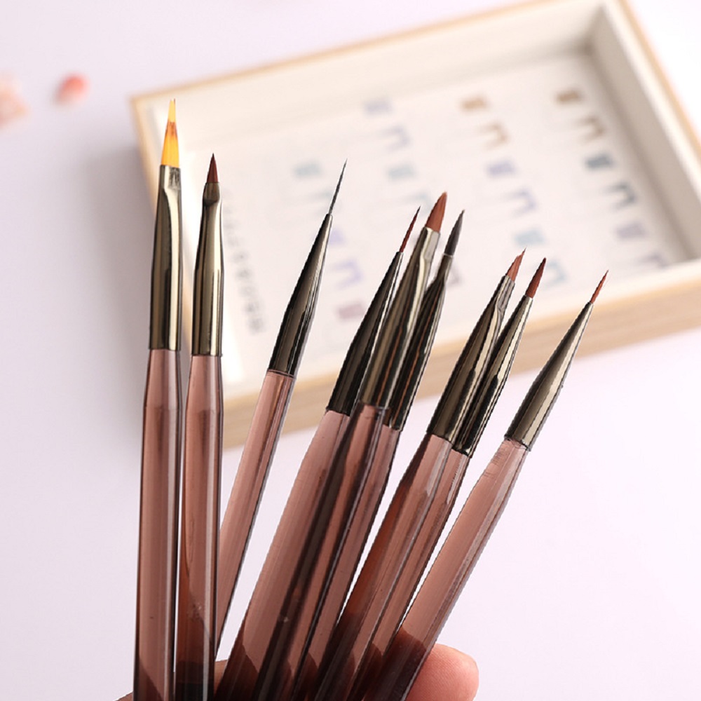 9Pcs Multi Head Nail Art Brush - Nail Art Rame review and price