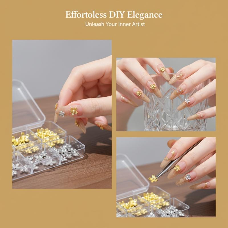 20/30pcs  3D Alloy Nail Art Li - Nail Art Lilac review and price