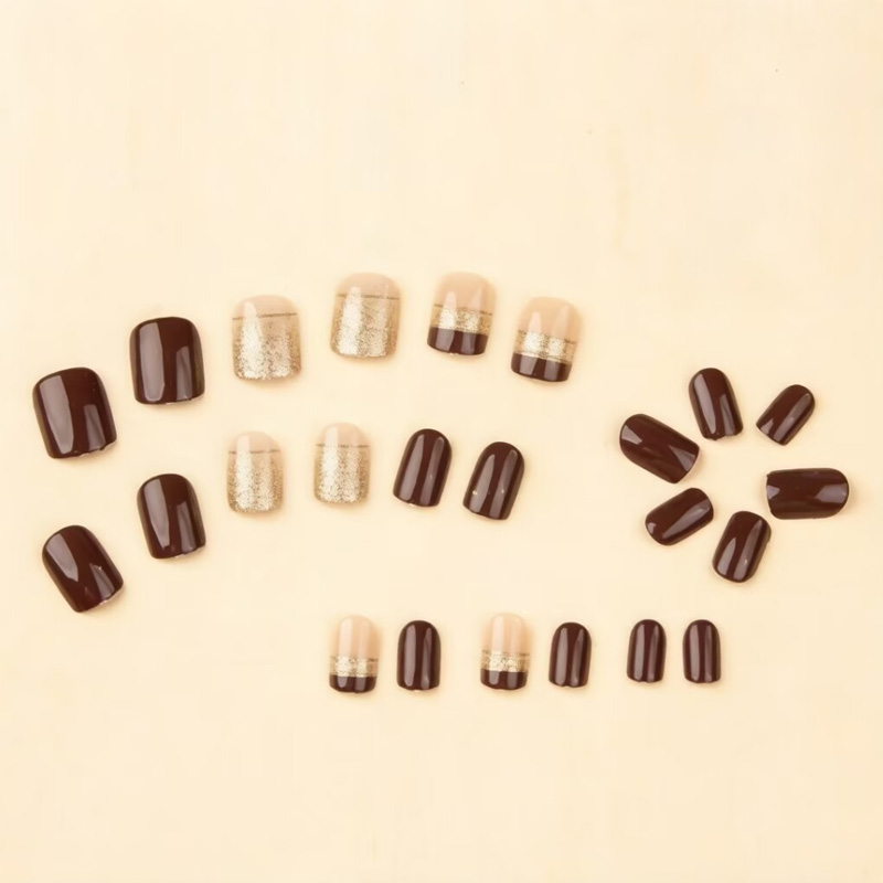 Short Square fake nails for wo - Nail Art Glitter review and price