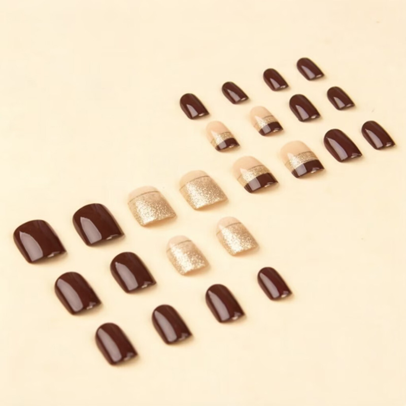 Short Square fake nails for wo - Nail Art Glitter review and price