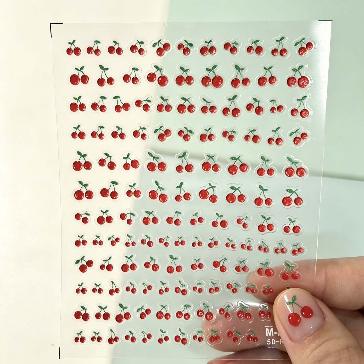 Cherry 5D Nail Stickers Red Fr - Nail Art Red Cherry review and price