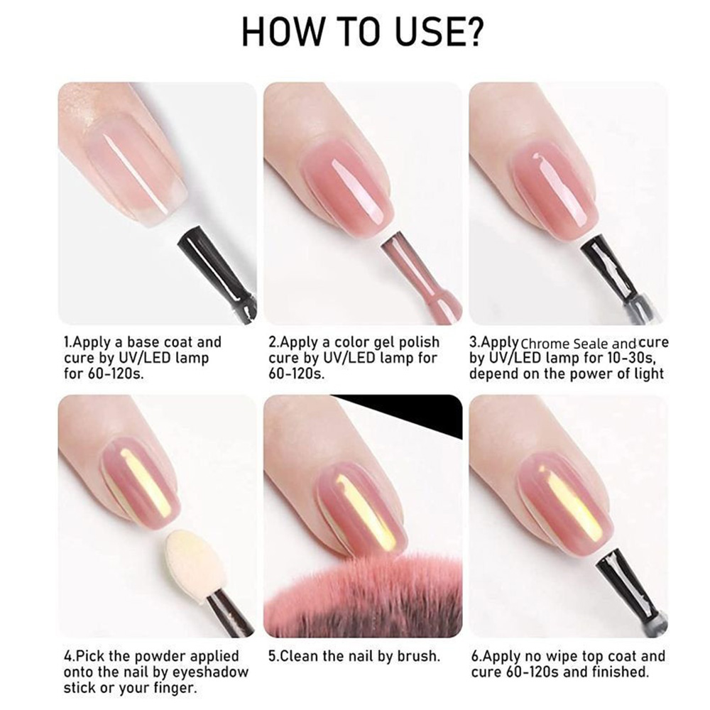 KODIES GEL Chrome Top Coat No  - Nail Art Chrome review and price