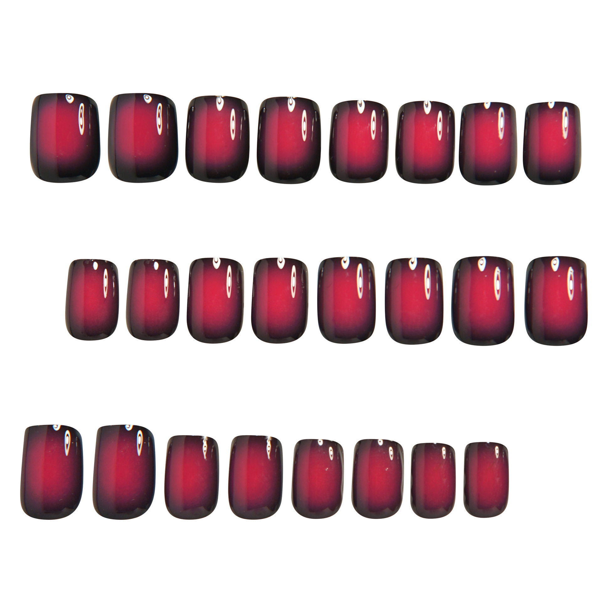Short Square fake nails for wo - Nail Art French review and price