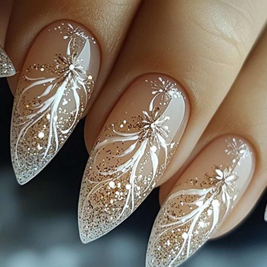 24pcs/set Short Medium fake na - Nail Art Glitter review and price