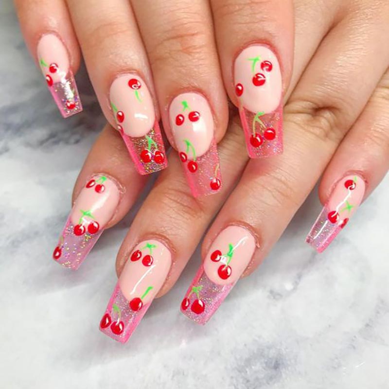 1sheet 3D Sweet Cherry Fruit N - Nail Art Red Cherry review and price