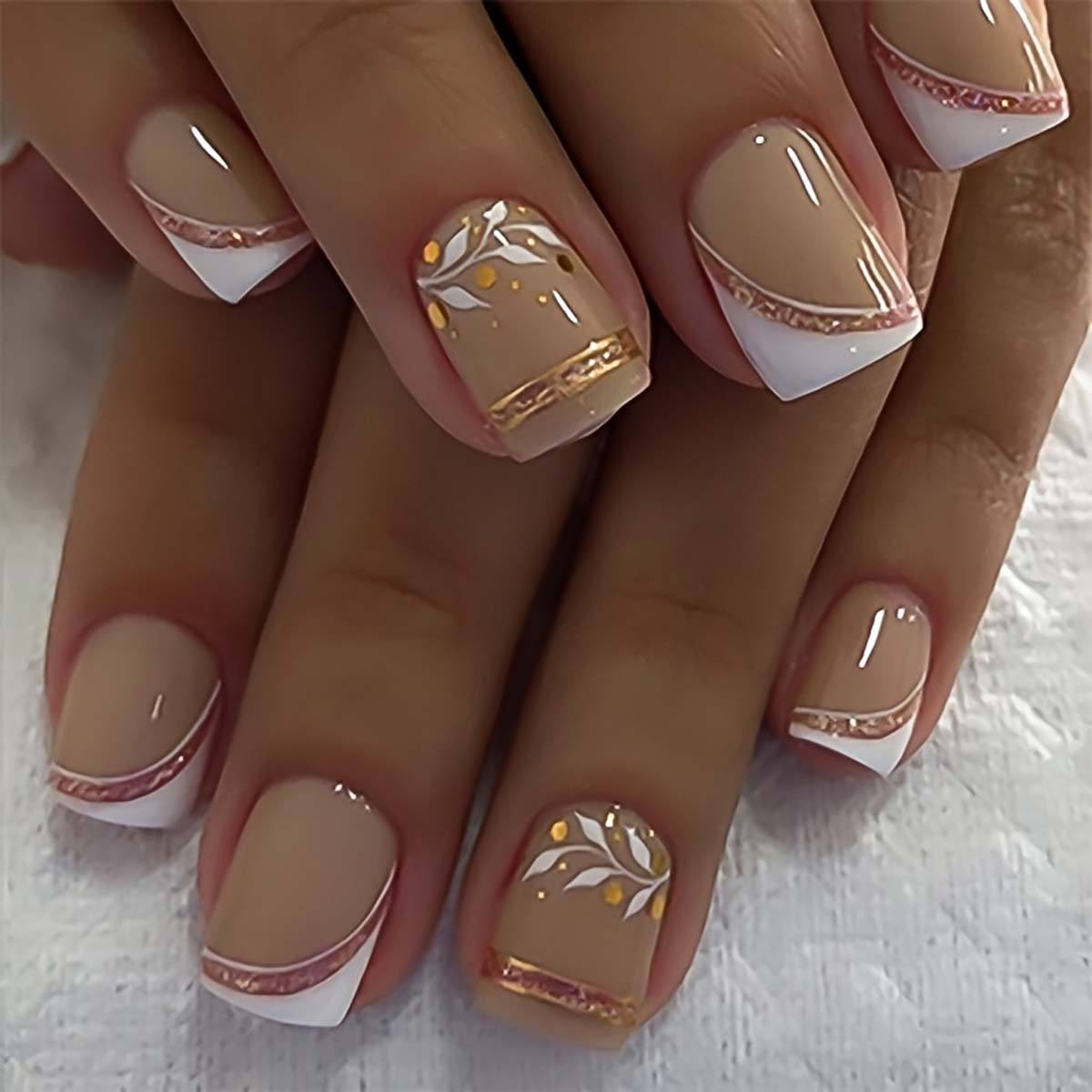 Short Medium fake nails for wo - Nail Art Glitter review and price