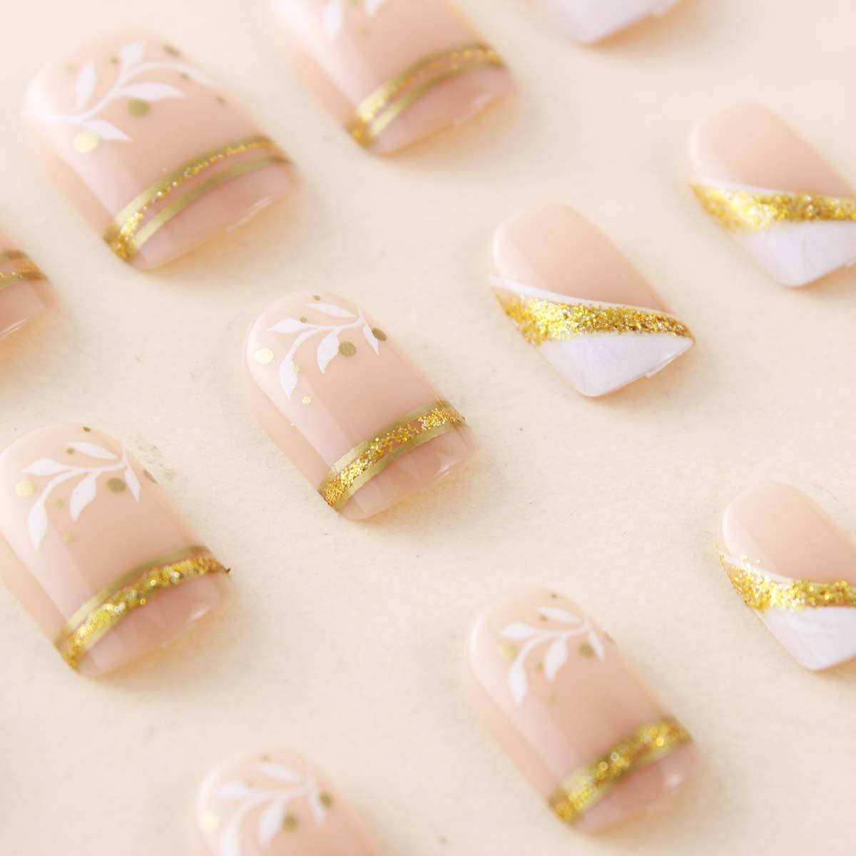 Short Medium fake nails for wo - Nail Art Glitter review and price
