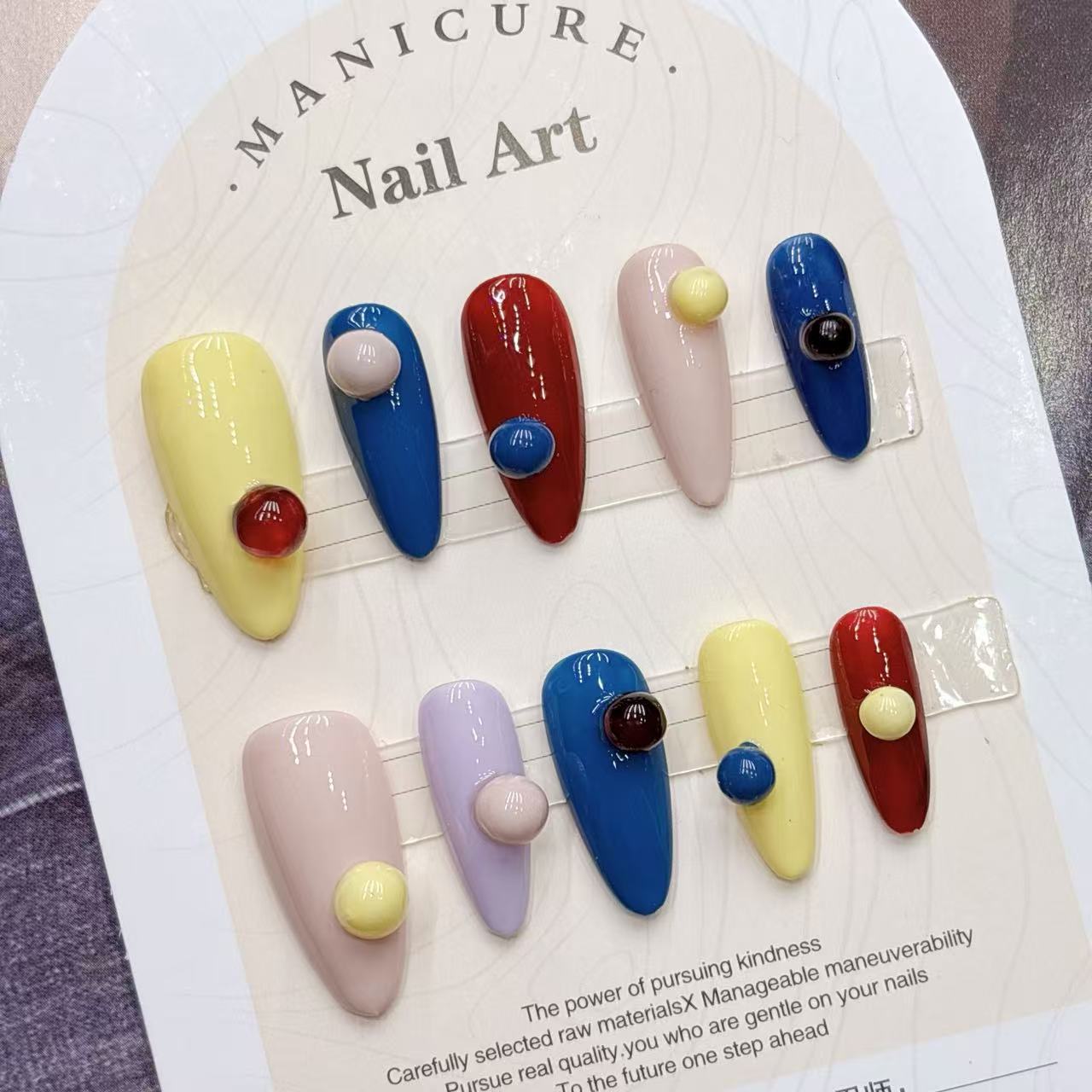 Colorful Colorful Cool & Chic  - Nail Art Fake review and price