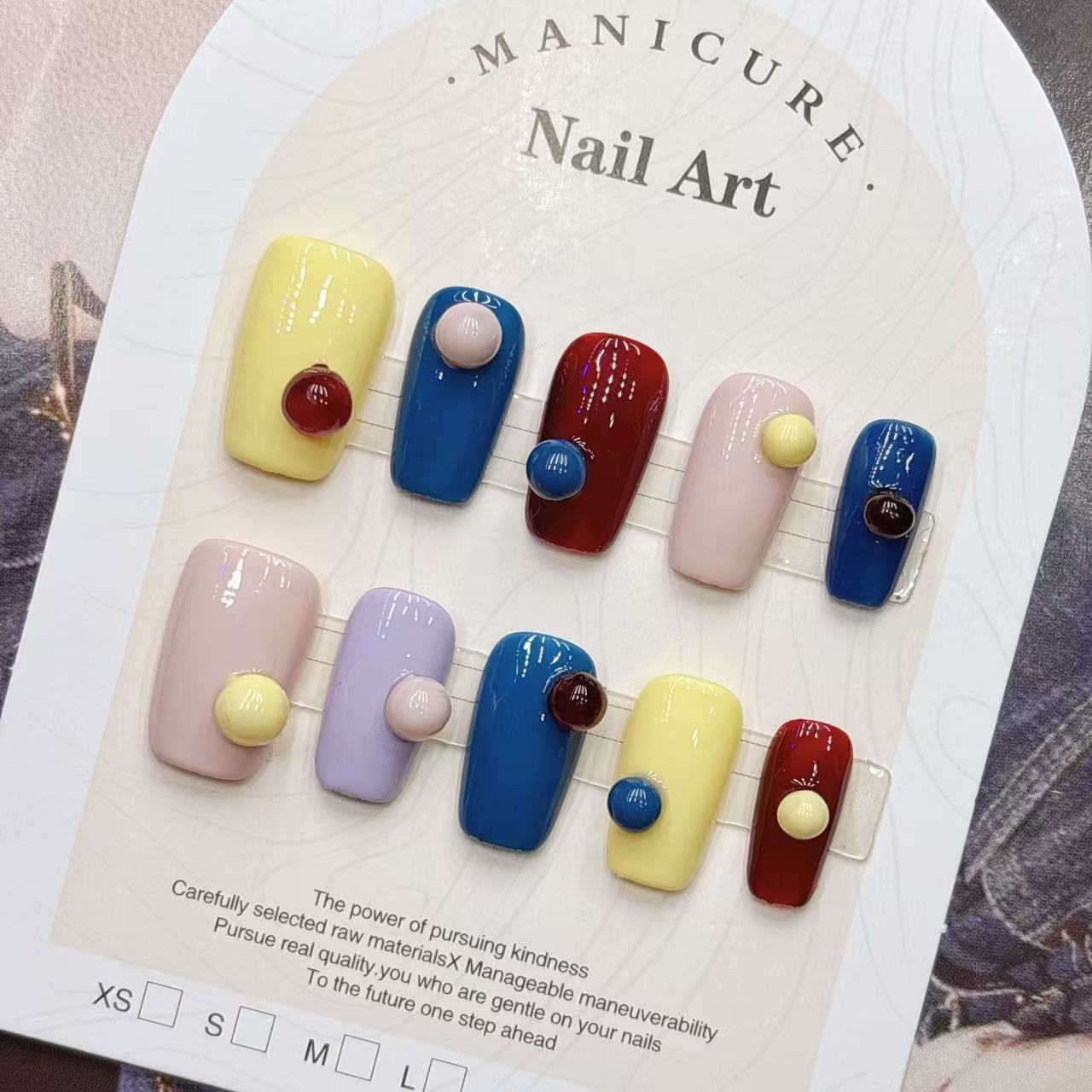 Colorful Colorful Cool & Chic  - Nail Art Fake review and price