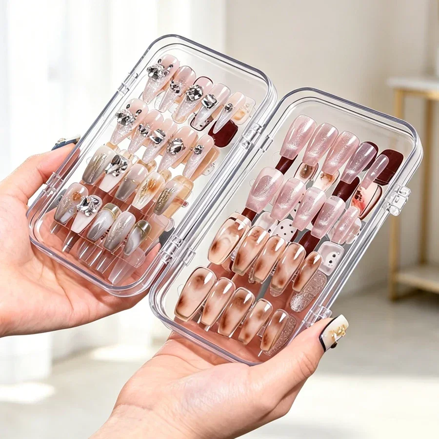 Clear Foldable Press On Nail S - Nail Art Rame review and price