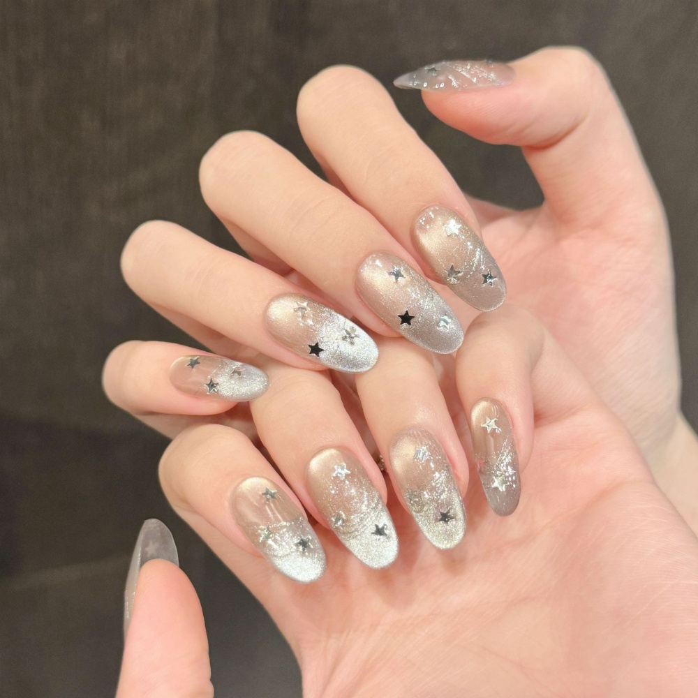 10pcs Cat's Eye Handmade Fake  - Nail Art French review and price