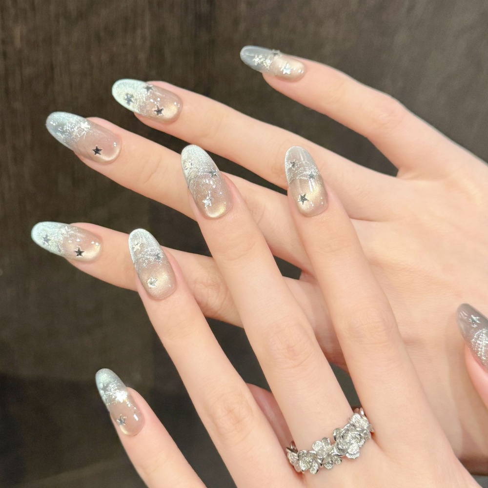 10pcs Cat's Eye Handmade Fake  - Nail Art French review and price