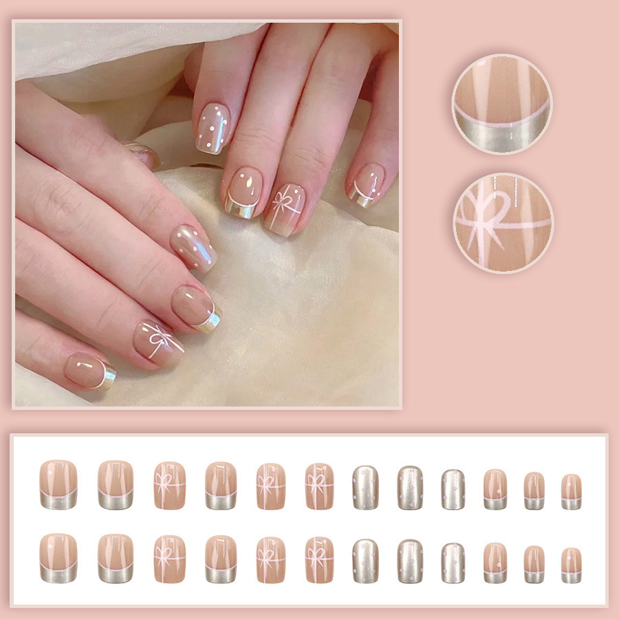 Short Square fake nails for wo - Nail Art Red Cherry review and price