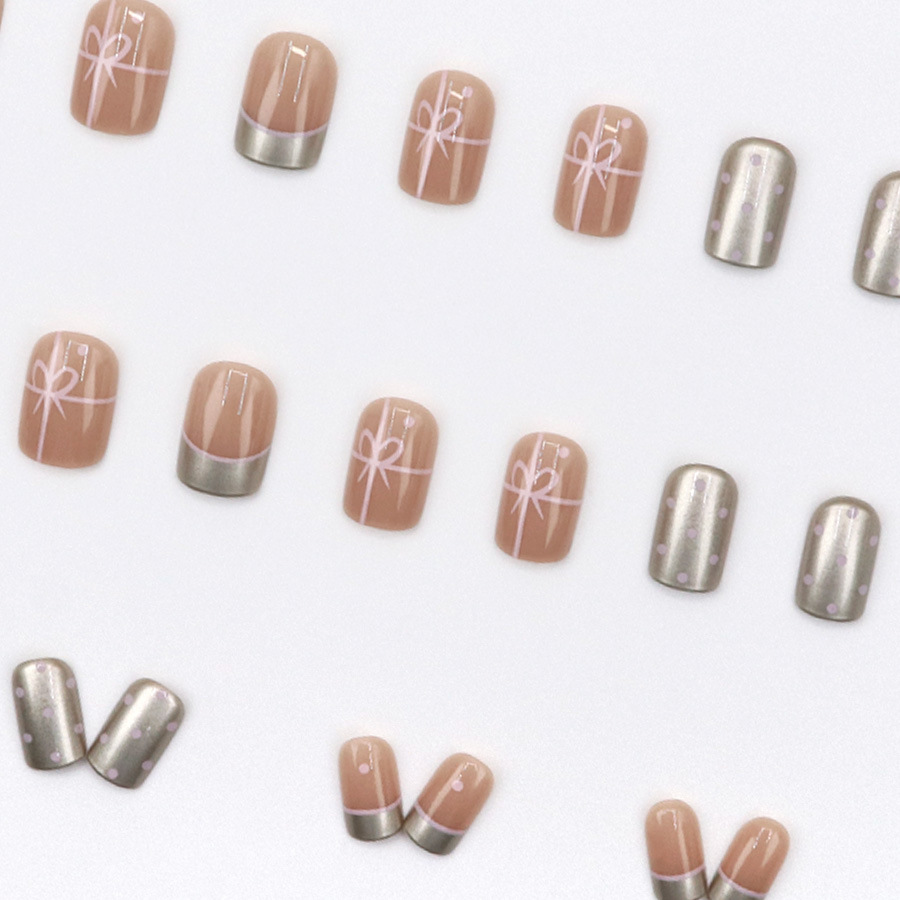Short Square fake nails for wo - Nail Art Red Cherry review and price