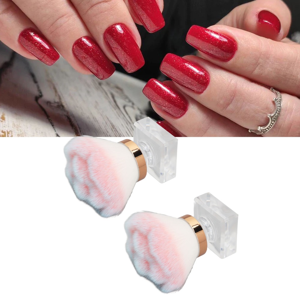 2pcs Pink Soft Bristle Nail Du - Nail Art Pink Soft review and price