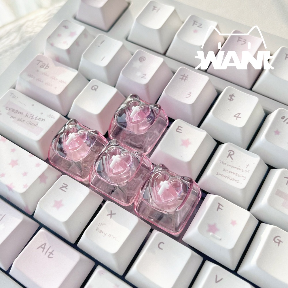 Love Cute Keycaps Transparent  - Nail Art Love review and price