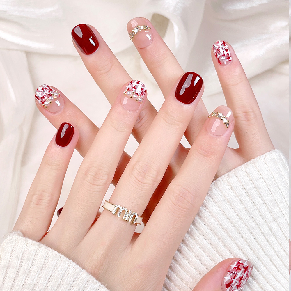 10pcs Short Square Round Handm - Nail Art Fake review and price