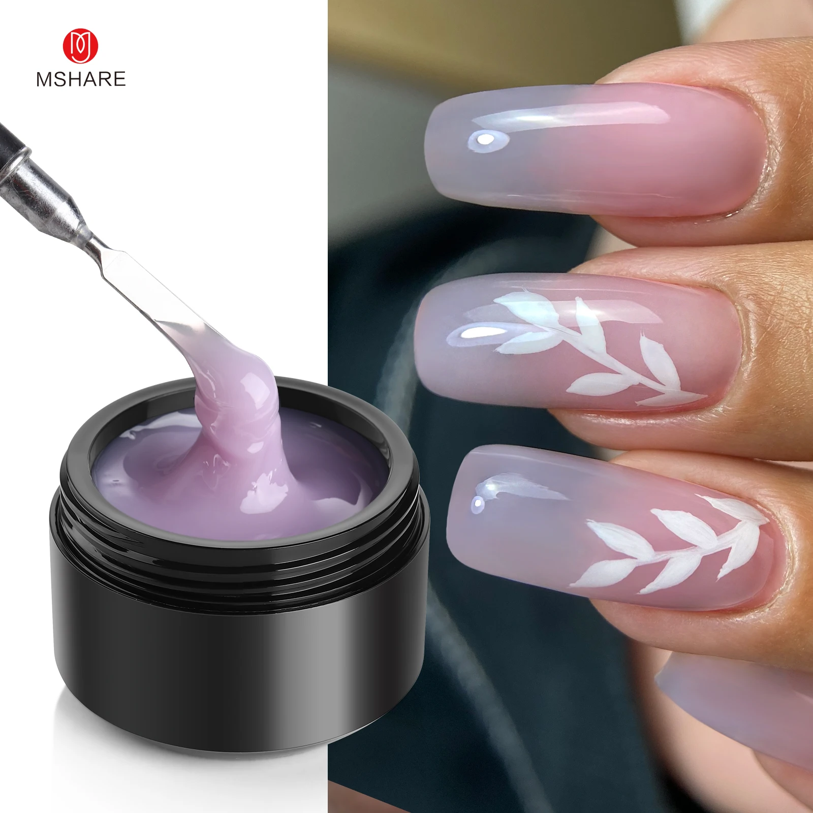 MSHARE Purple Lilac Builder Ex - Nail Art Lilac review and price