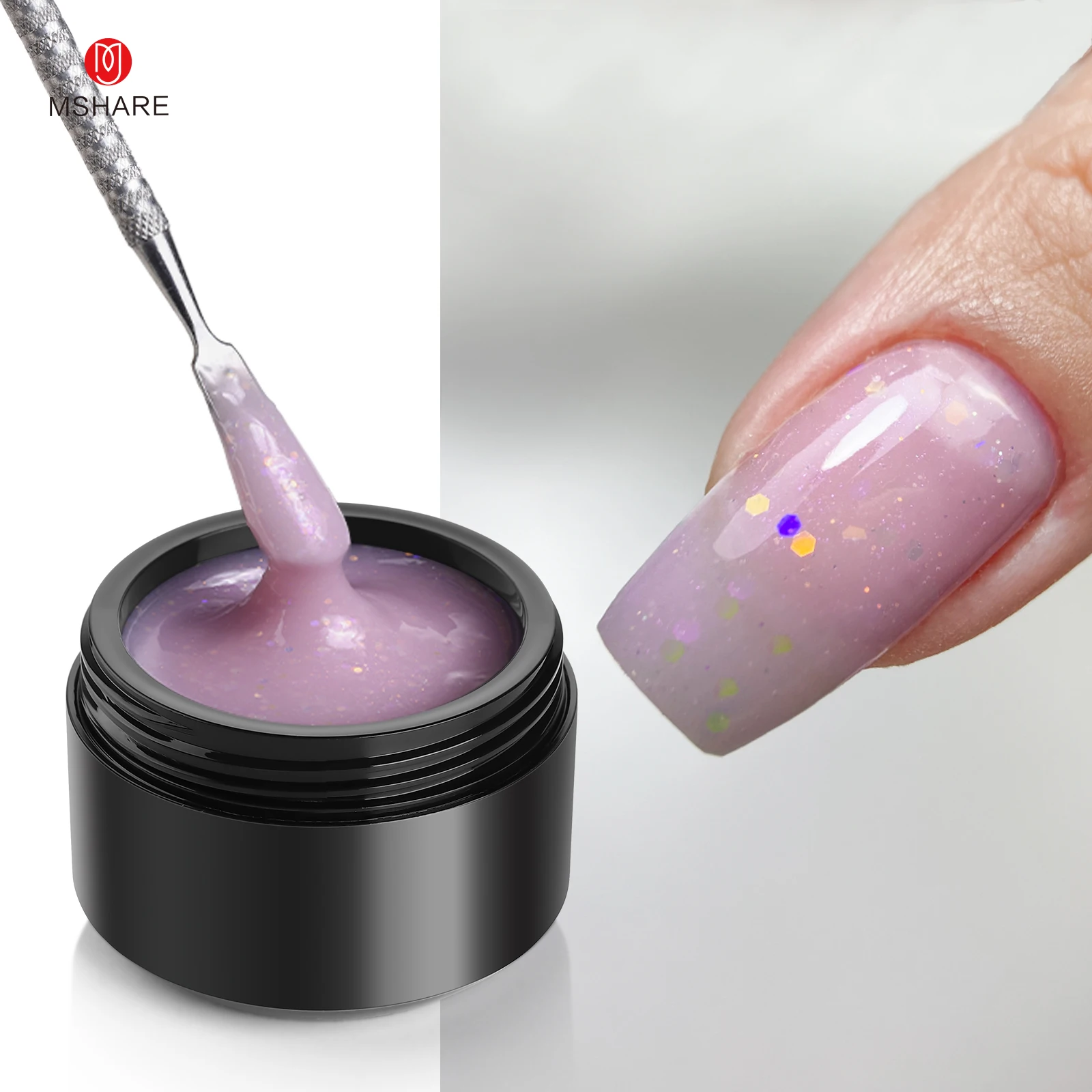 MSHARE Purple Lilac Builder Ex - Nail Art Lilac review and price