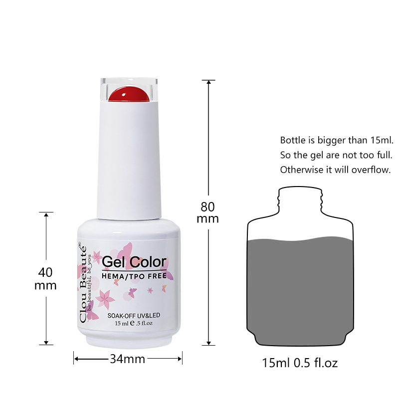 Clou Beaute Classic Red Gel Na - Nail Art Red Cherry review and price