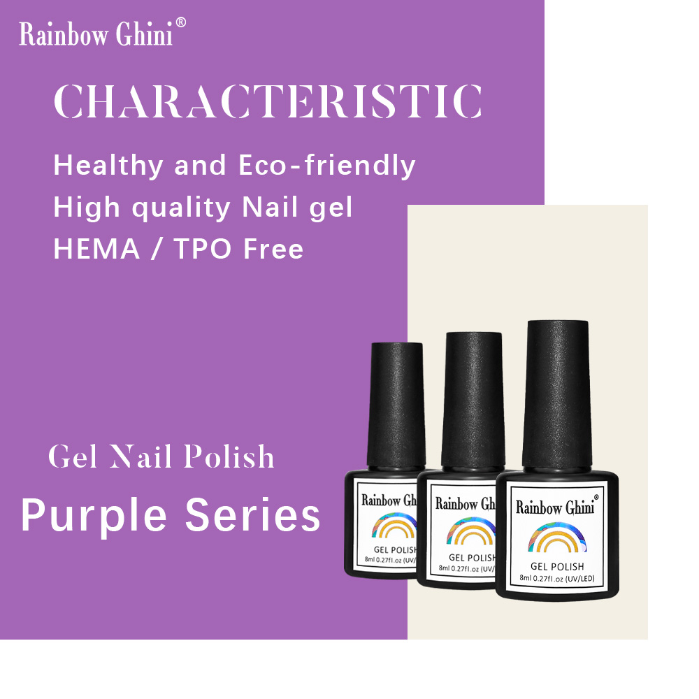 Rainbow Ghini 8ml Purple Serie - Nail Art Lilac review and price